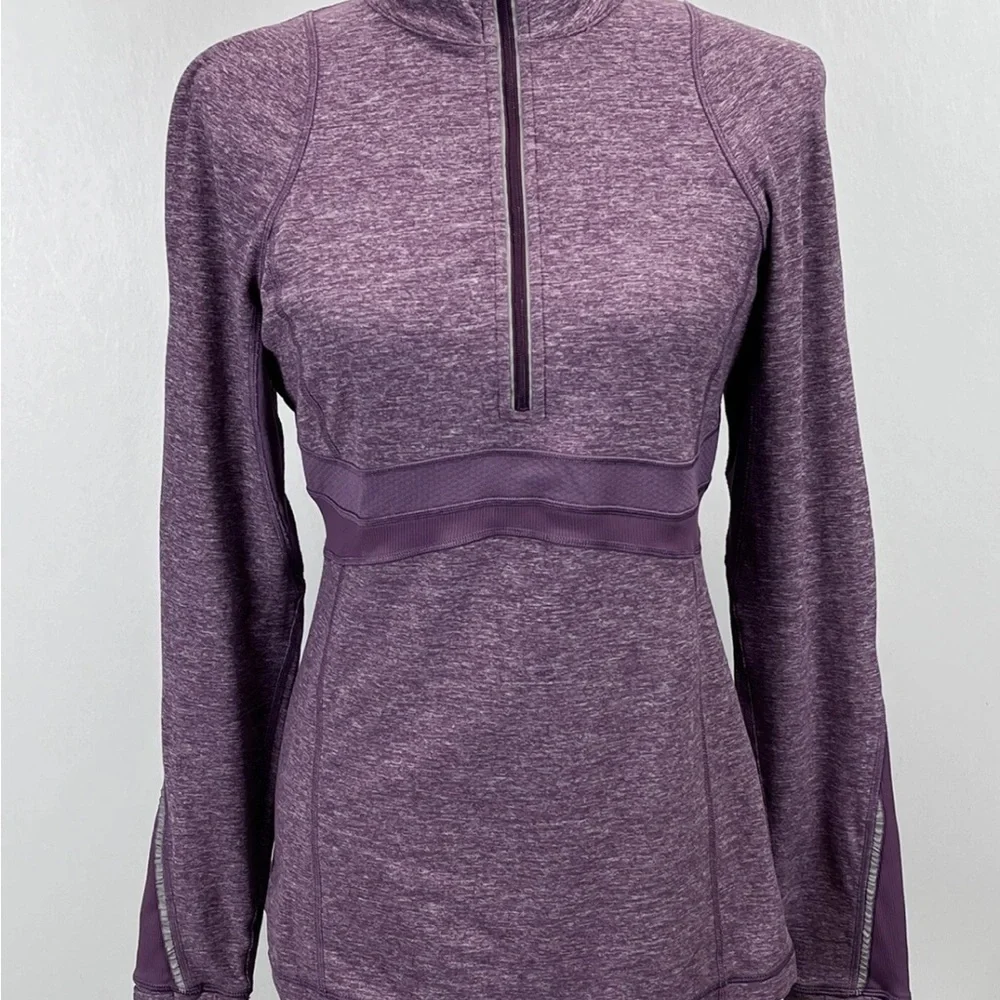 Lululemon Run Full Tilt Half Zip Sz 4